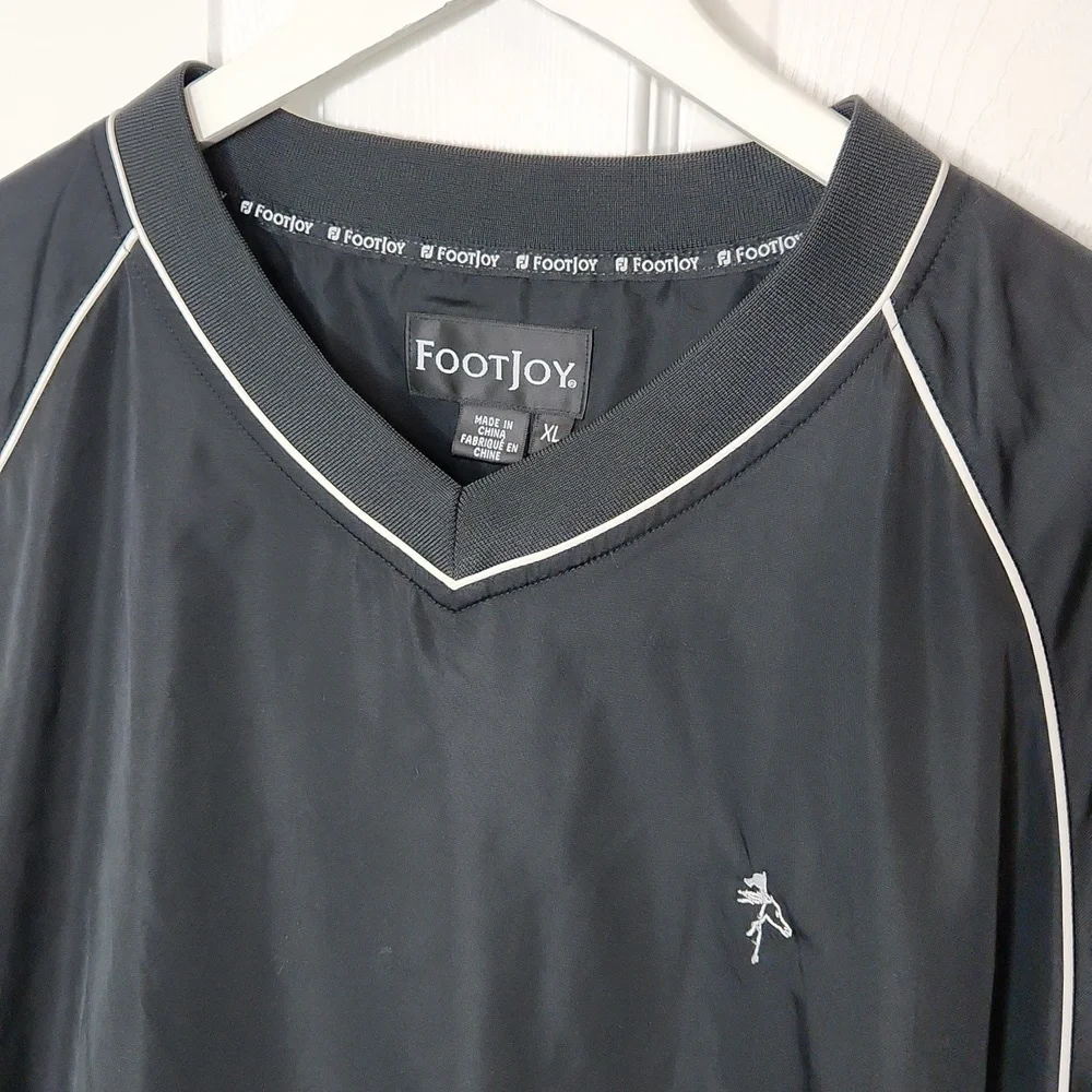 FootJoy FJ black Golf windbreaker jacket Saratoga National Golf Club XL - Picture 2 of 10